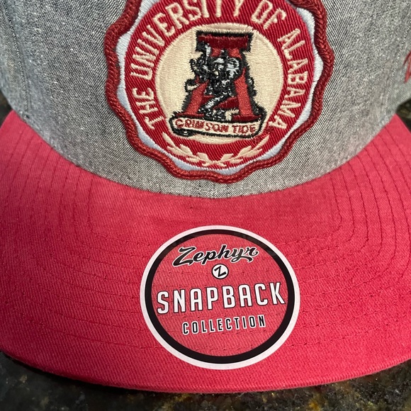 Alabama Crimson Tide Hat Retro Old School Classic Big AL Zephyr Snapback Cap NWT - Picture 2 of 7